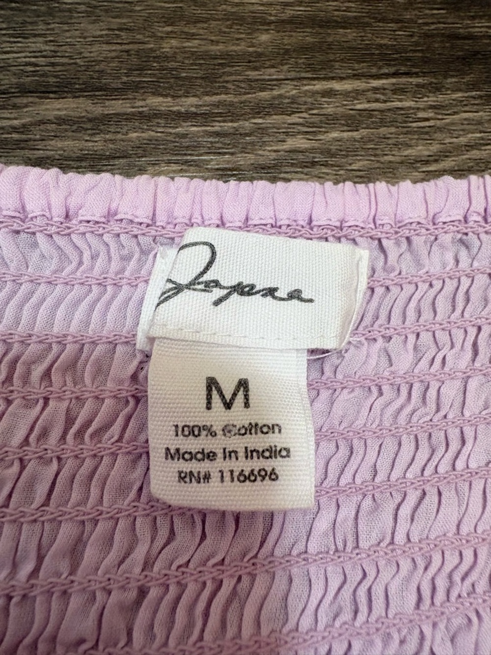 Japna Lavender Eyelet Lace Peplum Tank Top - Picture 4 of 6